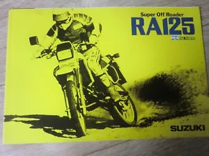 suzuki RA125 (TS125X ) Brochure JAPAN ts125 x - Picture 1 of 9