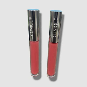 $50 Clinique Women's 5 Rosewater Pop Plush Creamy Lip Gloss 2 Pack - Picture 1 of 3