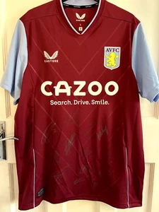 Aston Villa FC Signed Shirt 22-23 - Picture 1 of 3
