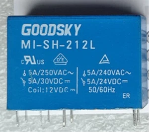 1Pcs New Goodsky MI-SH-212L 12VDC Relay - Picture 1 of 1