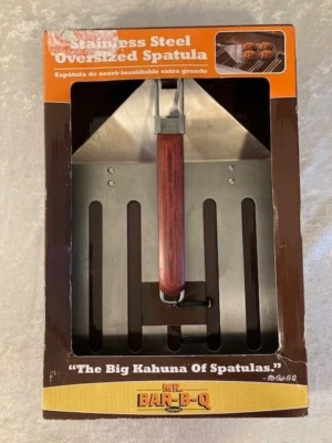 Mr. Bar-B-Q Oversized Folding Spatula Stainless Steel 9.5" Wide New in Box - Imagem 1 de 4