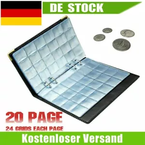 480X FÜR 2 EURO MÜNZALBUM SAMMELALBUM MÜNZEN ALBUM ORDNER ALBEN RINGBUCH NEU - Bild 1 von 10