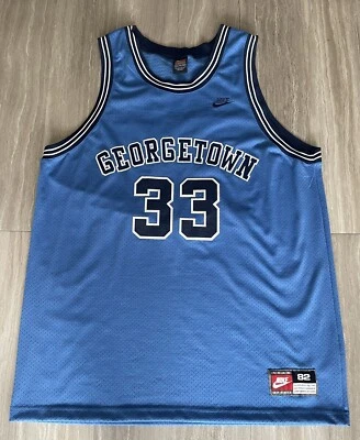 RARA CAMISETA NIKE ORIGINAL SWINGMAN GEORGETOWN HOYAS PATRICK EWING TALLA XXL 1982!! Foto 1 de 4