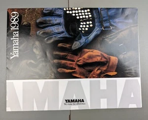 Vintage Yamaha Motorcycle 1989 Brochure Fold Out Poster Spec Sheet Models - Picture 1 of 5