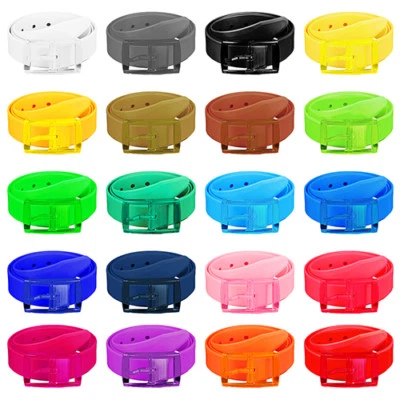 Silikon Gummi Neon Farben Fashion Gürtel Damen & Herren kürzbar One Size Unisex