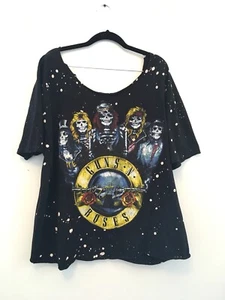 Guns N Roses APPETITE FOR DESTRUCTION BLEACH Dyed Tshirt Size Large - Picture 1 of 4