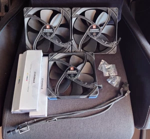 Noctua NF-A14 PWM Chromax Black Swap Fans x 3 - Photo 1/1