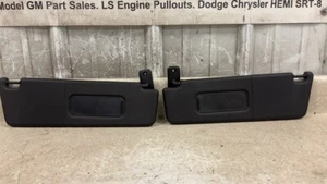 10 15 Camaro SS Driver Passenger Side Sun Visors Left Right Visor Black Pair 35K - Picture 1 of 10