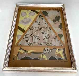 Idees de J Camus a Calavas Paris Number 6 Print w Frame Textile French France - Picture 1 of 4