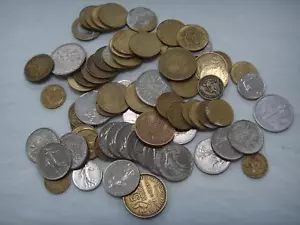 70 FRENCH COINS COLLECTION FRANCS & CENTIMES 1920s - 1990s APPROX 70+ - Picture 1 of 1
