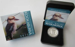 Australien 1 Dollar 2012 Kookaburra High Relief 1 Oz Silber - Bild 1 von 3
