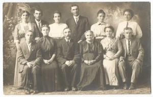 Echt Foto RPPC Postkarte, 1910, Familie Sanne Genealogie - Bild 1 von 2