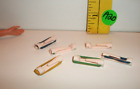 VINTAGE BARBIE DOLL SIZE PINK HAIR PERM RODS 6 COUNT CURLERS ACCESSORY LOT A20