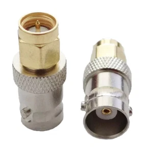 Handy Utility Adapter BNC Female Jack To SMA Male Plug RF Connector Straight_YB - Zdjęcie 1 z 3