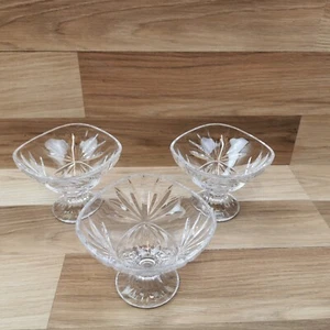 3 x Cuencos de postre de cristal pesado RCR Crystal Oasis - Hecho en Italia - Imagen 1 de 14