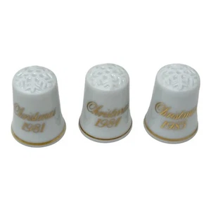 Avon Weihnachtshüte 3er Set Vintage Porzellan - Bild 1 von 15