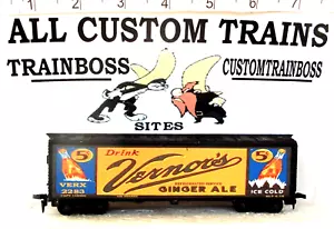 HO SCALE CUSTOM LETTERED VERNORS COLLECTIBLE REEFER LOT ALSO AVAIL IN O SCALE - Picture 1 of 9