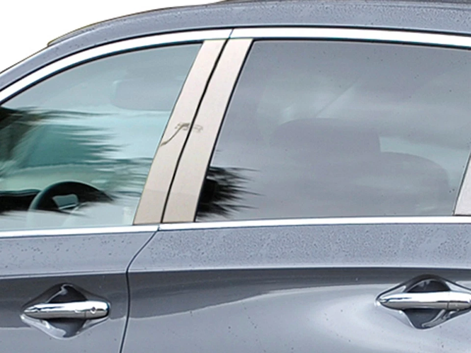 FOR 2013 INFINITI JX35 4 Piece Stainless Steel Pillar Post Trim. 4-door, SUV - Image 1 of 1