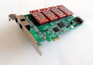 Atcom AXE800P-04 scheda asterisk analogica PCI-E 8 porte con 0 FXS 8 FXO - Foto 1 di 1