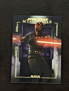 2020 Topps Star Wars Masterwork Darth Maul Purple Parallel /50 