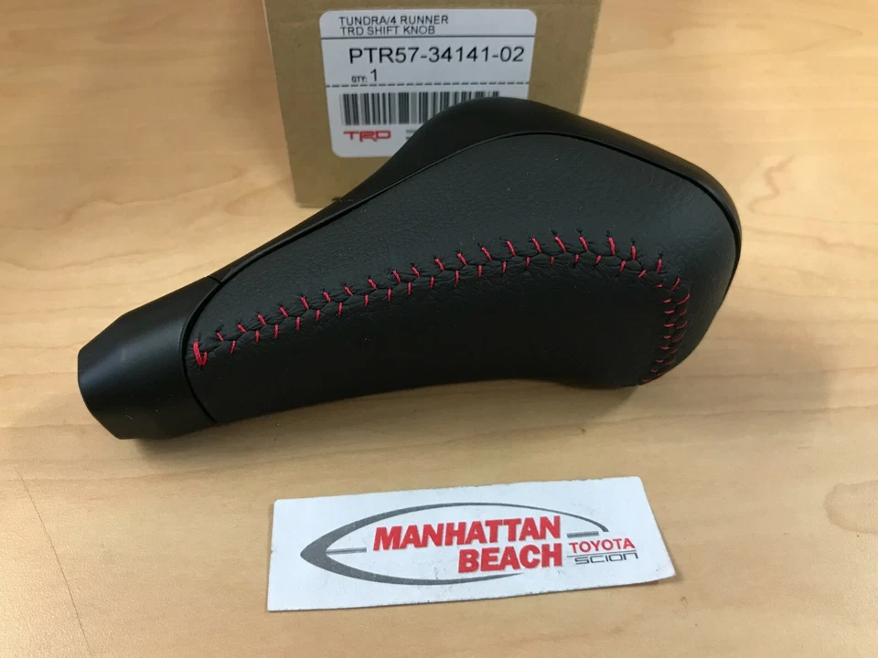 FOR 2015-2024 4RUNNER & 2014-2021 TUNDRA TRD BLACK LEATHER SHIFT KNOB Foto 1 de 4