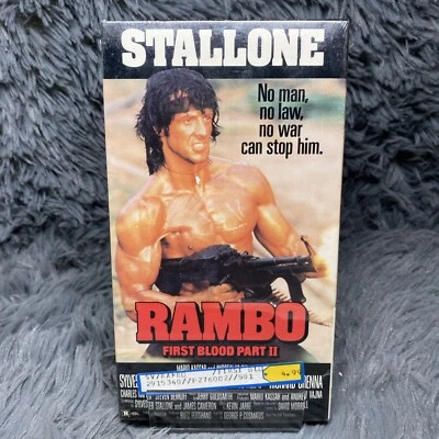 Rambo: First Blood Part II 2 VHS Tape 1992 Sylvester Stallone Movie New Sealed - Image 1 of 4