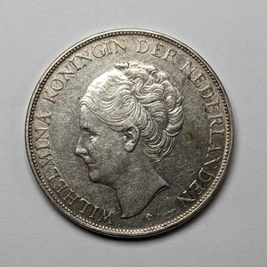 Países Bajos 1938 plata 2 1/2 florines - Imagen 1 de 3