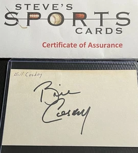 Bill Cosby TV Star Signed Index Card In-Person Autograph w/ COA Top Loader - Picture 1 of 5