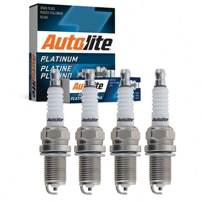 4 pc Autolite Platinum Spark Plugs for 2001-2015 Volkswagen Jetta 2.0L L4 wo - Image 1 of 4