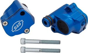 S&S Billet Head Breather Kit Blue #900-1186 Harley Davidson - Picture 1 of 1