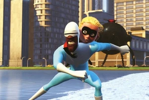 Frozone (mit Armaturenbrett), Die Unglaublichen, 2004, Pixar Filmrahmen -- neue Postkarte - Bild 1 von 2