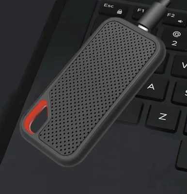 Portable Drive SSD 4TB External Hard Drive Classic Black - PC Laptop