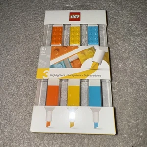 LEGO 3 Pack Resaltadores de Colores Divertido Novedad Papelería - Imagen 1 de 3