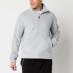 NUEVO CON ETIQUETAS Xersion Polar Polar Polar Para Hombres LT Grande Alto Gris Vellón 1/2 Cremallera Chaqueta Cuello Simulado - Imagen 1 de 3