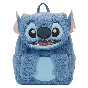 Loungefly Disney Stitch Plüsch Sherpa Cosplay Mini Rucksack-Neu mit Etikett - Bild 1 von 6
