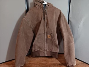 Giacca Carhartt vintage JQ282 arenaria marrone anatra con cappuccio uomo taglia 3XL - Foto 1 di 15