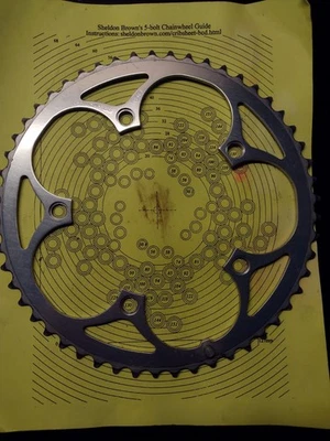 Shimano 600 Ultegra 53Tx 130BCD FC-6400 Alloy Road Chainring Tri Color  - Image 1 of 4