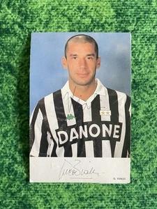 JUVENTUS Cartoncino Fotografia calcio autografo GIANLUCA VIALLI collezione - Bild 1 von 3