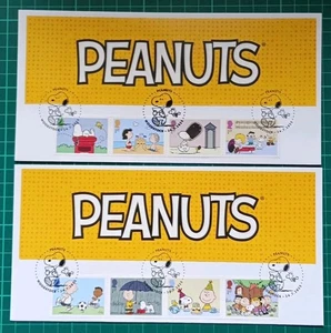 2025 Peanuts Pair of FDC Snoopy Postmark - Picture 1 of 5