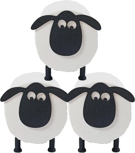Toilettenpapierhalter Badrolle 3 Stück Schaf Schafform süßes Lamm Design - Bild 1 von 12