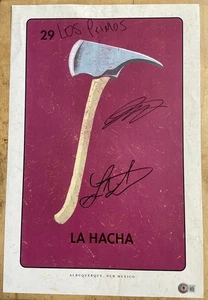 Breaking Bad Cousins Luis & Daniel Moncada SIGNIERTES La Hacha Axe Poster - BAS COA - Bild 1 von 6