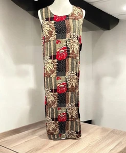 NEW VTG Sag Harbor Maxi Dress Floral Print Sleeveless Casual Women Petite M 90’s - Picture 1 of 12