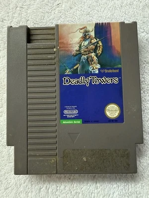 DEADLY TOWERS - NES GAME CARTRIDGE - USED - Image 1 of 4
