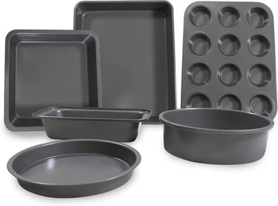 Carter & Clay Non-Stick Steel 8 Piece Baking Set Cookware Kitchen Bake Set - Image 1 of 4