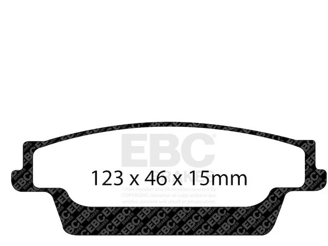 Juego de pastillas de freno traseras para Cadillac STS 2005-2008 EBC 79317HRWY 2006 2007 Foto 1 de 4