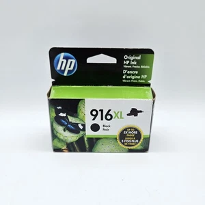 HP 916XL SCHWARZ Tintenpatrone hohe Reichweite OEM 3YL66AN 140 neu versiegelt EXP 12/21 - Bild 1 von 4