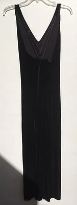 Fredericks Of Hollywood Black Velvet Look Strapped Back Dress Size S - Image 1 of 4