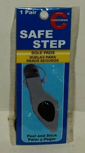 1 Pkg 1 Pair Of Coachman Safe Steps Sole Pads No Slipping Peel & Stick NIP - Picture 1 of 1