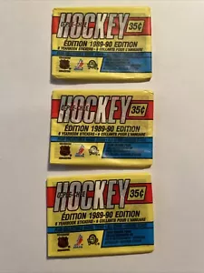 1989-90 OPC HOCKEY , 3 PACKS , YEARBOOK STICKERS (FACTORY SEALED) - Picture 1 of 1