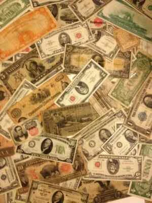 ✯ Old Mixed Currency Estate Bulk Lot Gold/Silver Certificate Red Blue Seals ✯ - Image 1 of 2